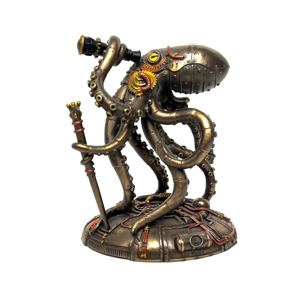 Veronese Design Octopus Steampunk Figurine Tentacled Explorer